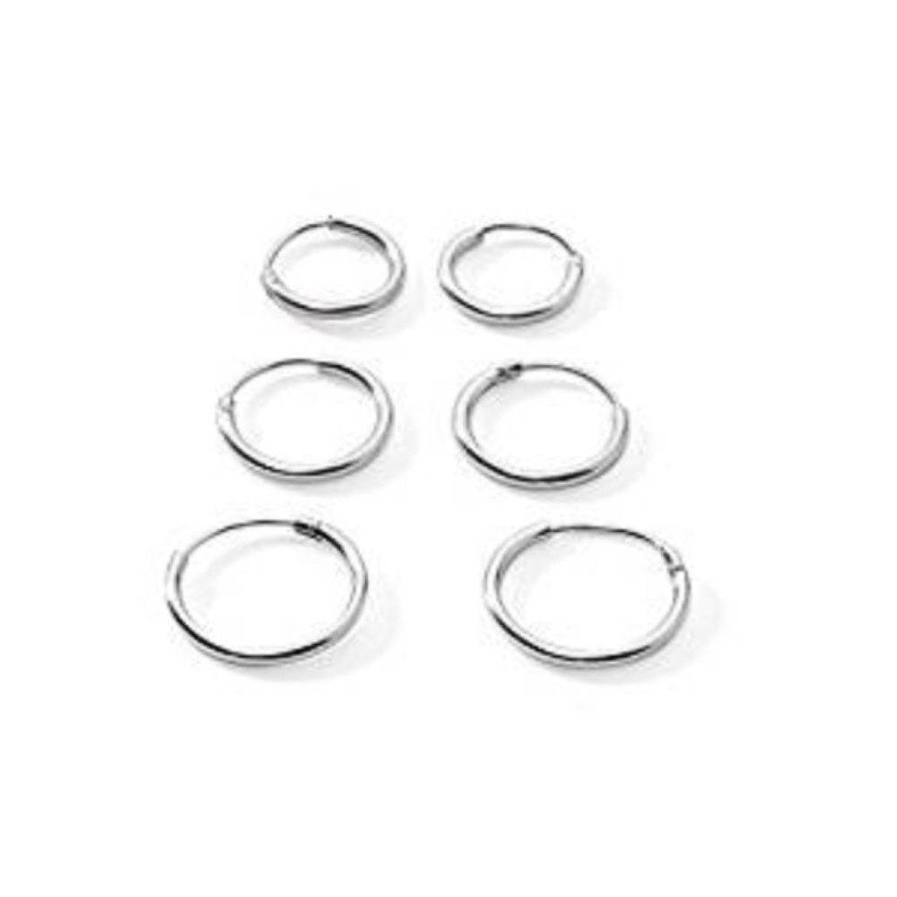 Sterling Silver Small Endless 10mm Round Unisex - Picture 7 of 8